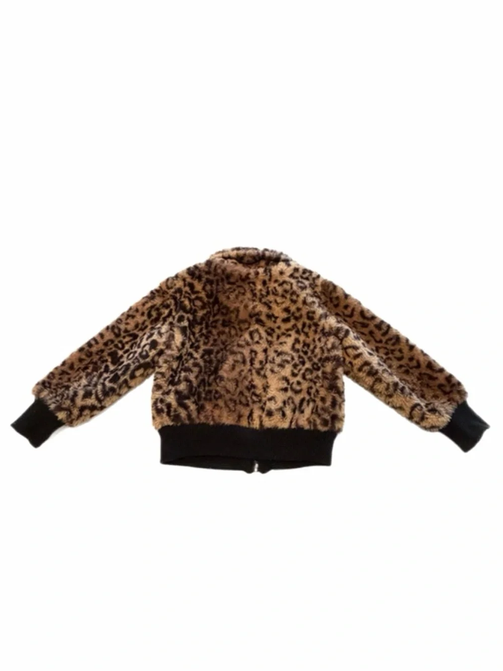 Urban Republic Kids Faux Fur Leopard Bomber Jacket